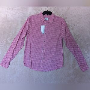 Class Club Red & White Gingham Button-Down Shirt